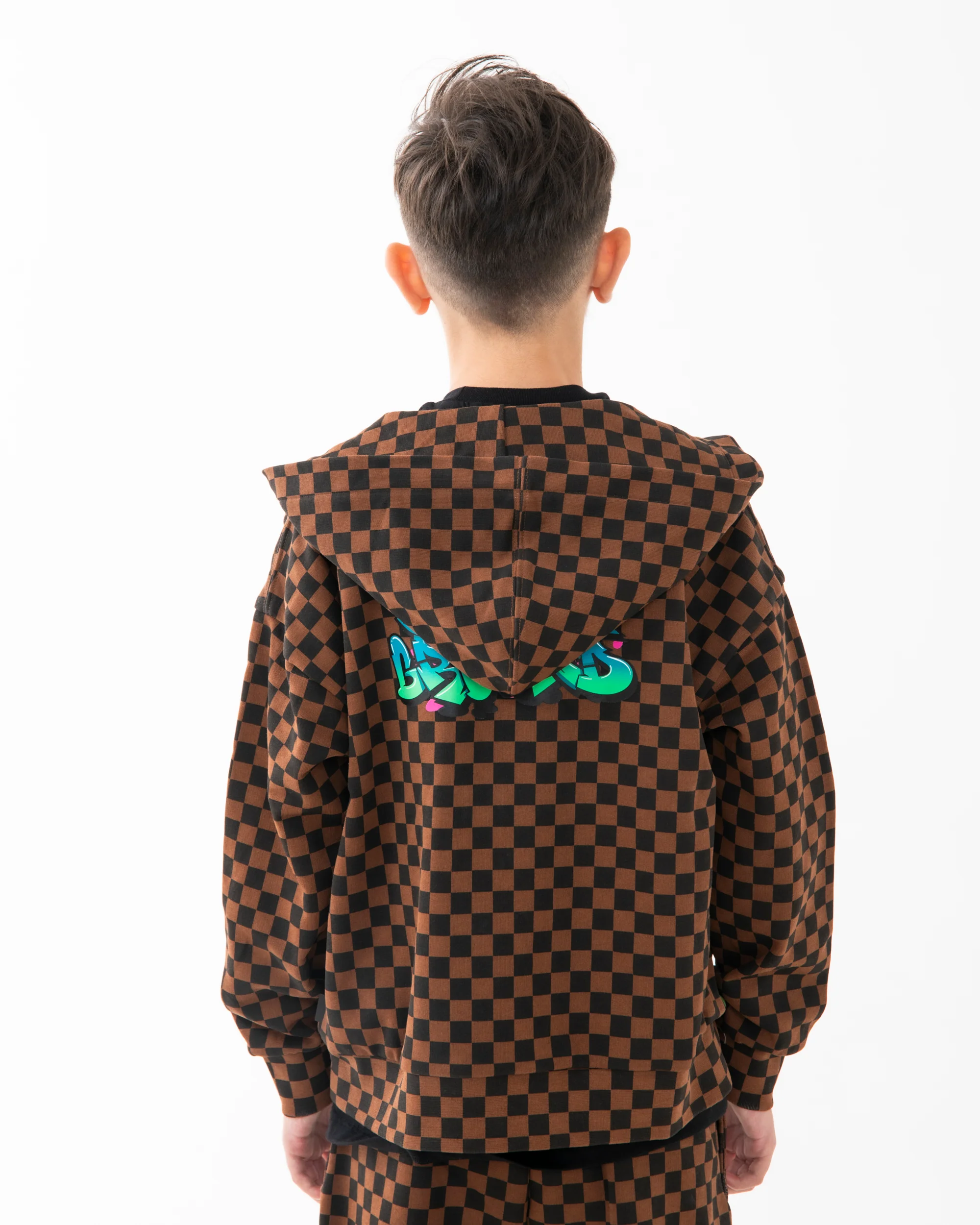 CATCH BEAR CHECK OVER FULLZIP HOODIE - Image 5