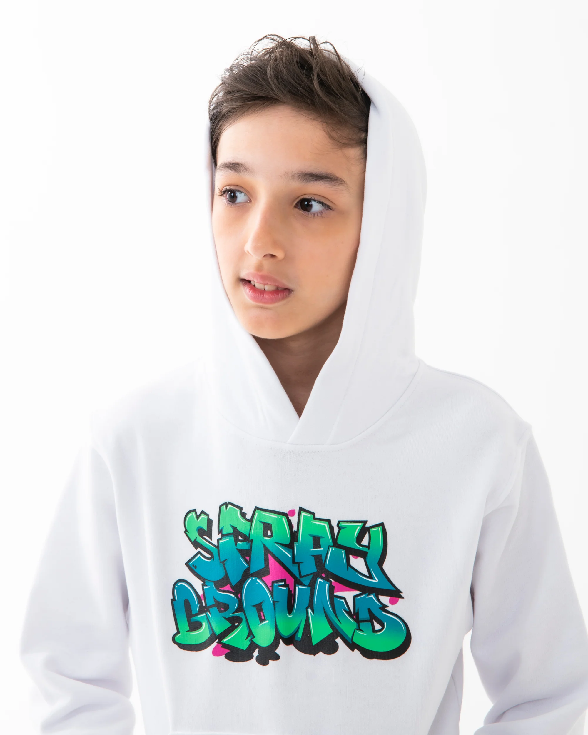 CATCH THE BEAR REGULAR HOODIE WHT - Image 3
