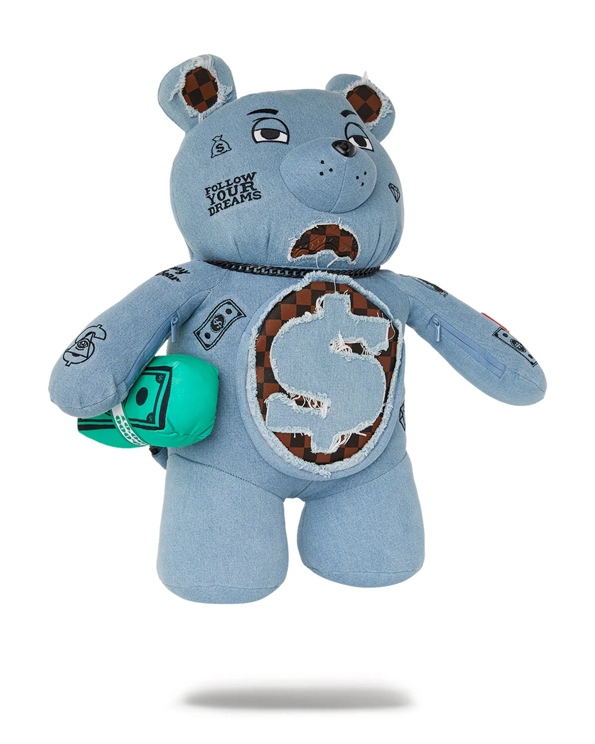 DENIM SHARK MONEYBEAR TEDDY BEAR - Image 4
