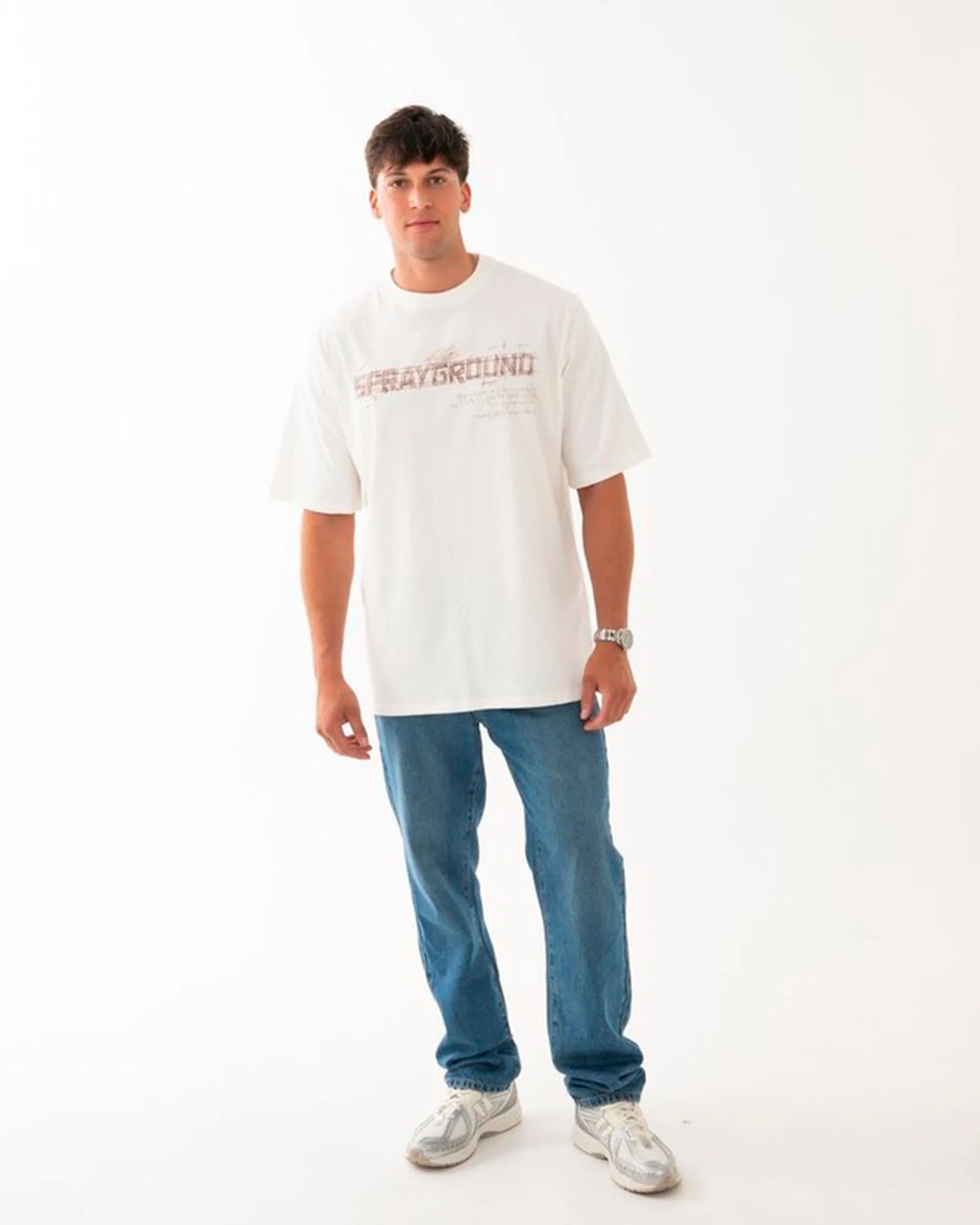 DIABLO BEAR RENAISSANCE OVER T-SHIRT IVORY - Image 3