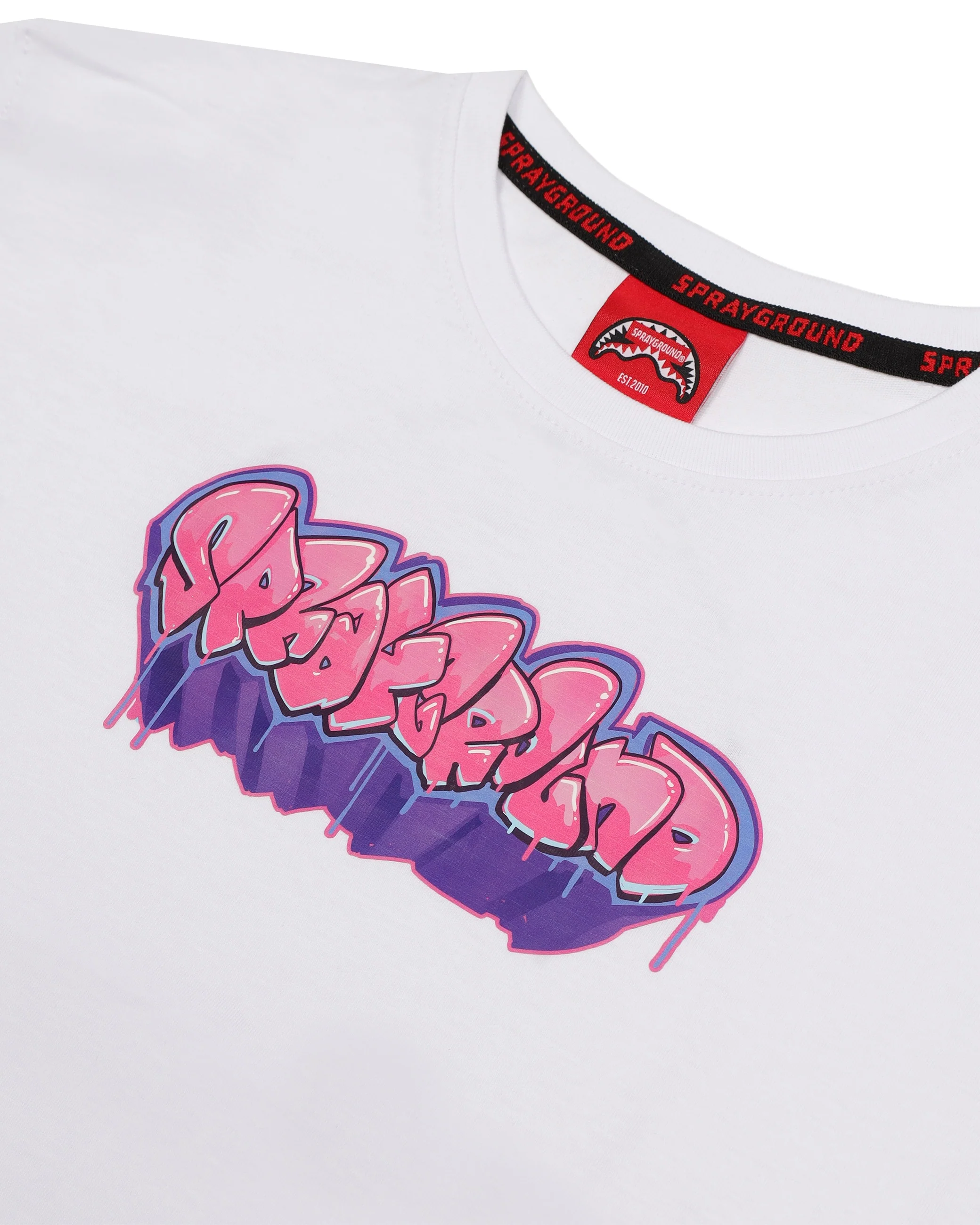 GIRLY GRAFFITI WHITE T-SHIRT - Image 4