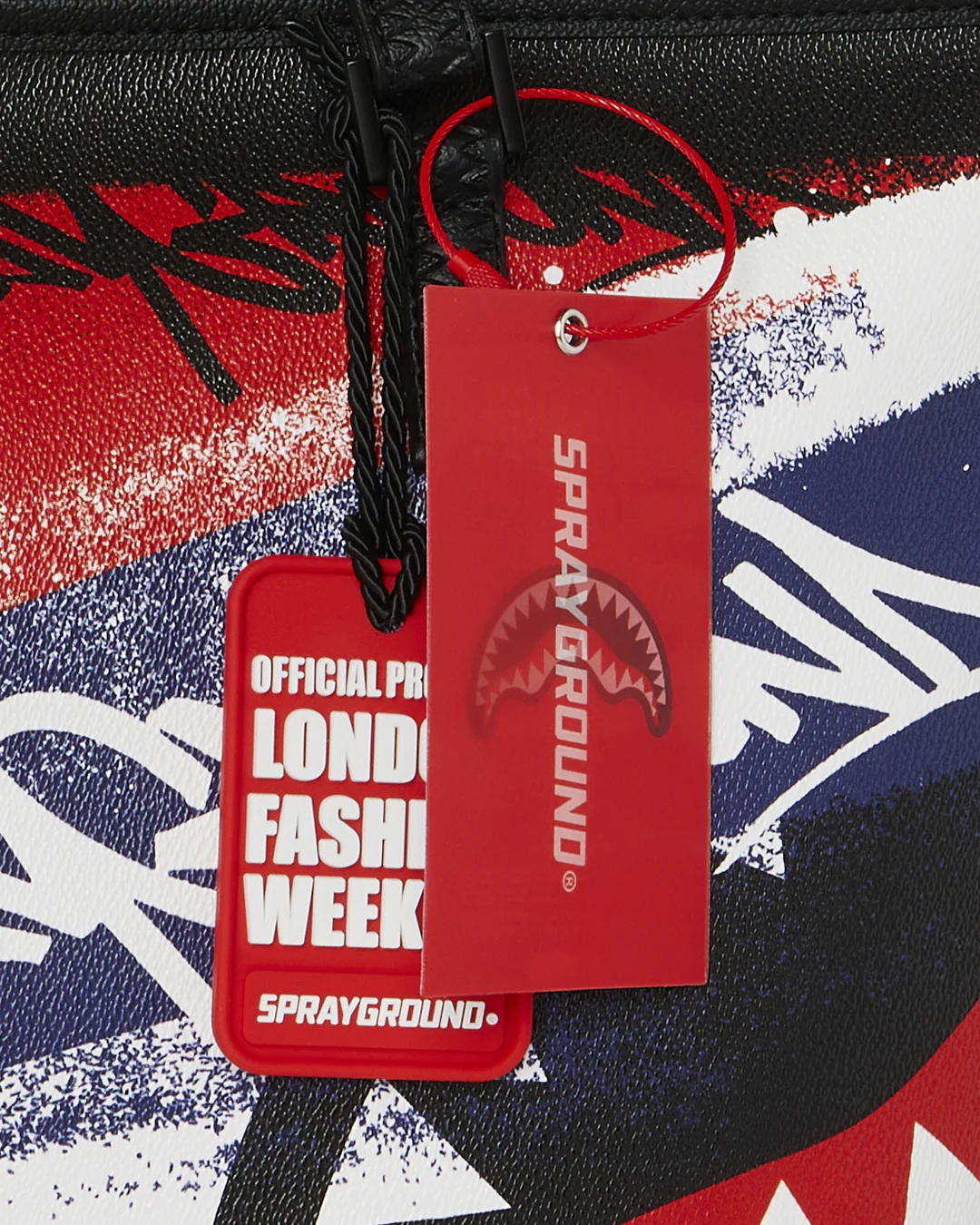 LFW RED WHITE BLUE GRAFFITI TOTE - Image 7