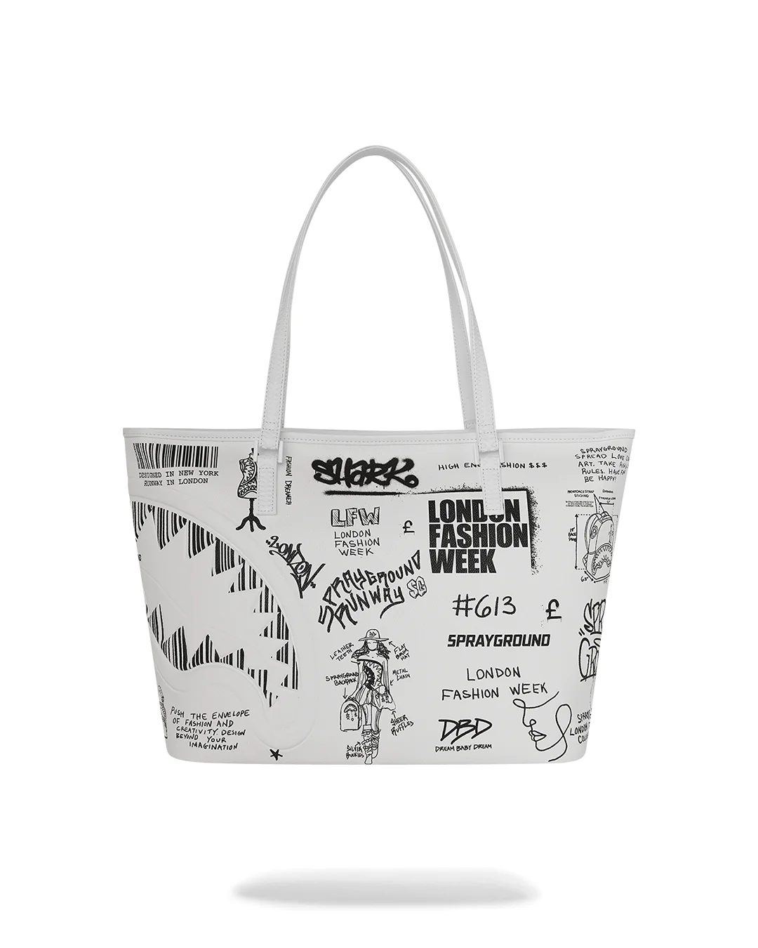 LFW SKETCHED BLACK AND WHITE TOTE - Image 3