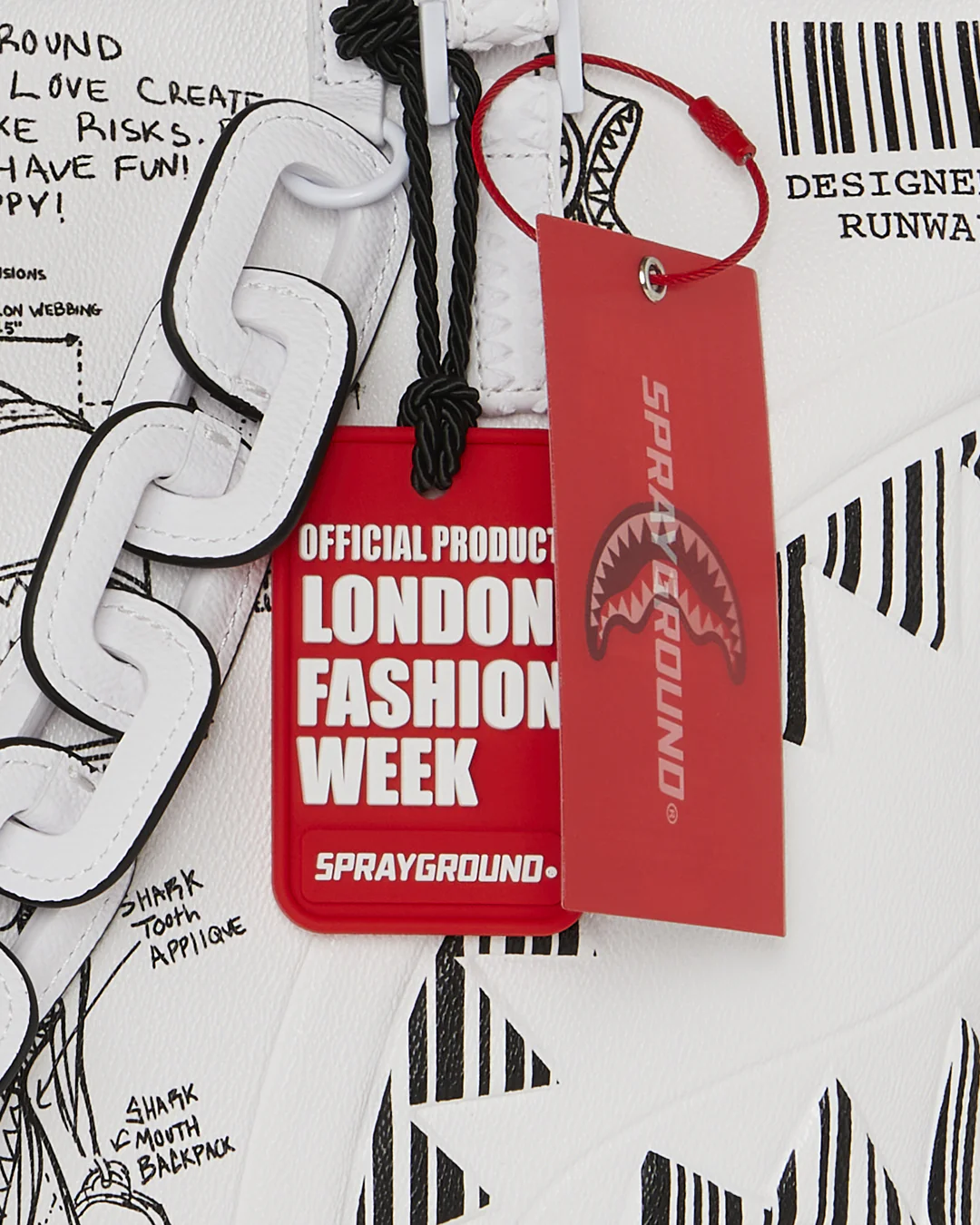 LFW SKETCHED BLACK AND WHITE TOTE - Image 8