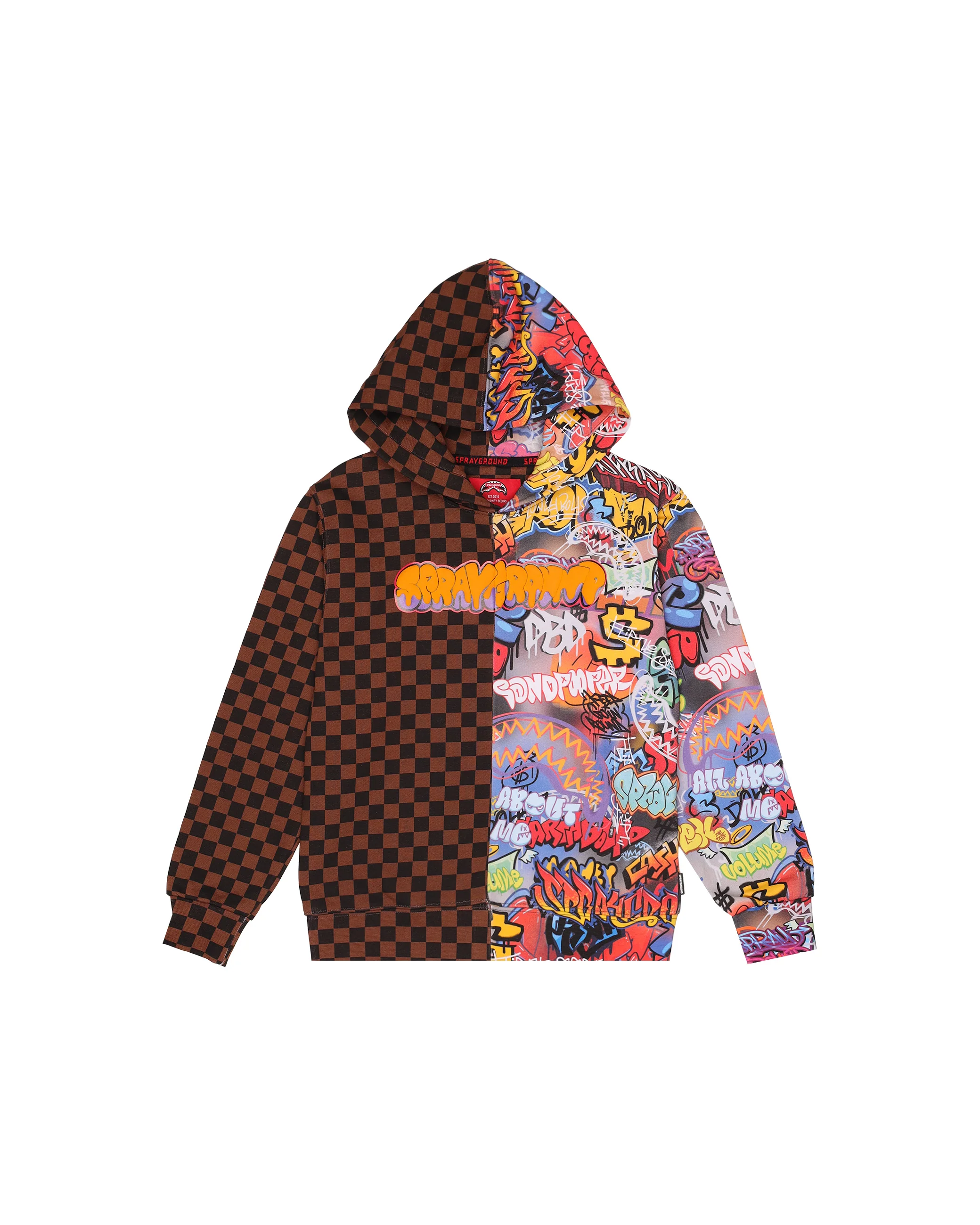 MAKES THE WORLD GO ROUND SPLIT REGULAR HOODIE