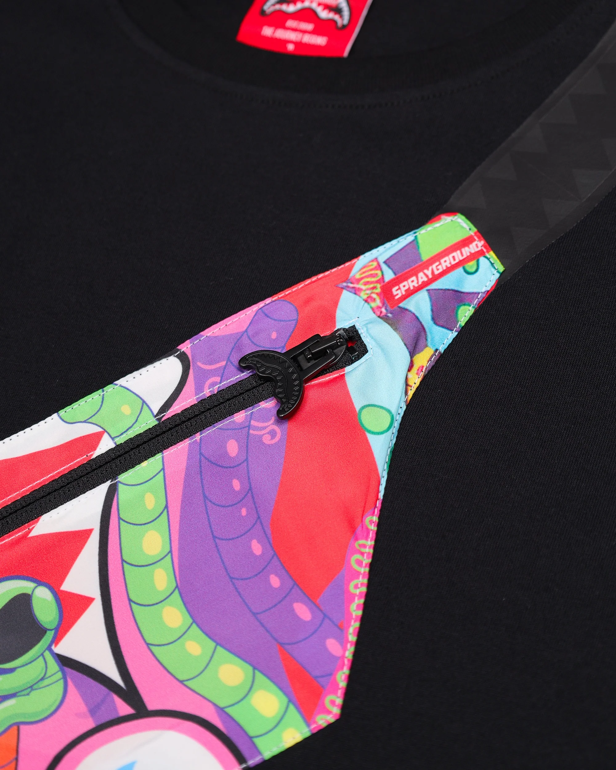 MIND TRIP CROSSBODY REG T-SHIRT BLK - Image 4