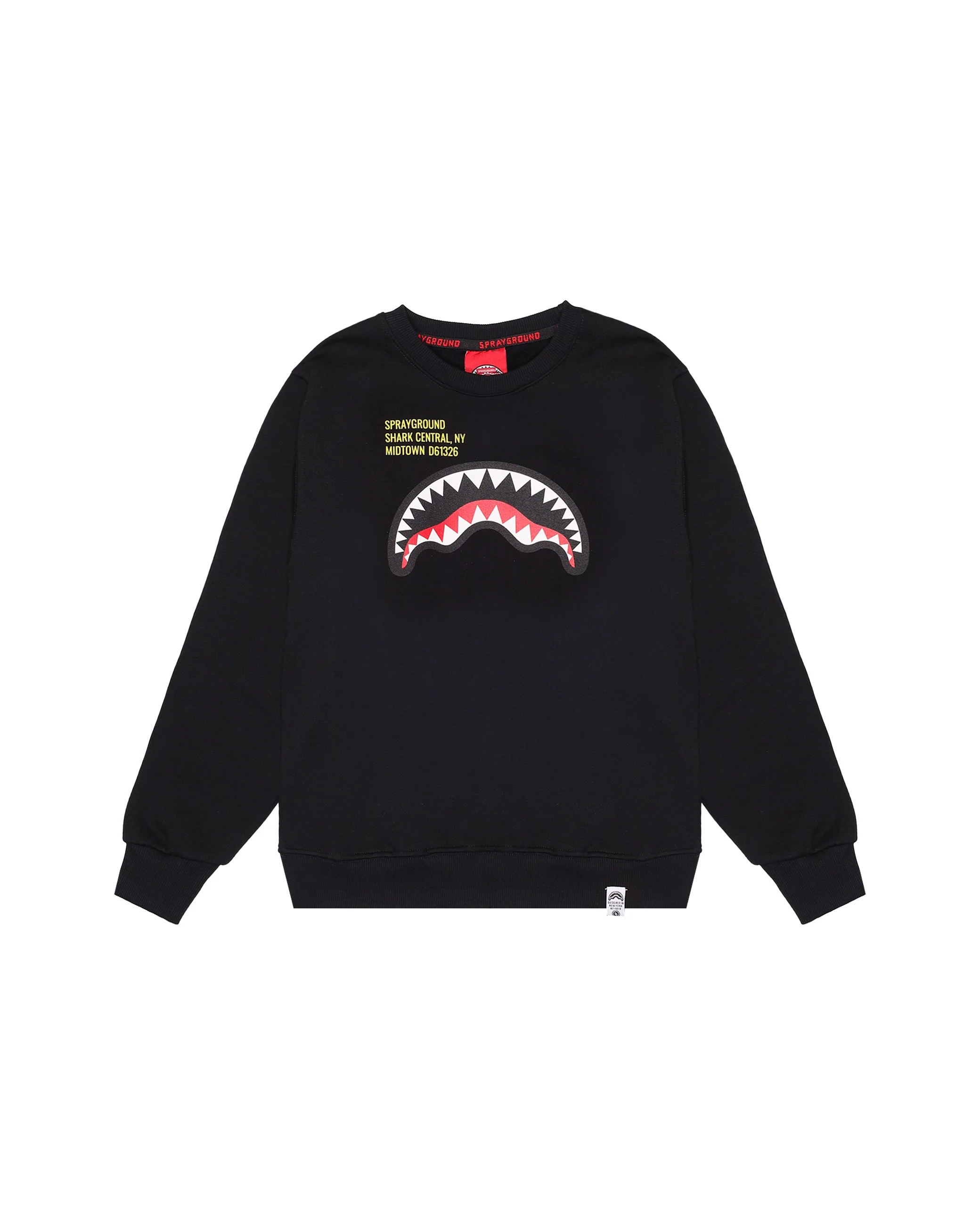 SHARK BASIC BLK REGULAR CREWNECK