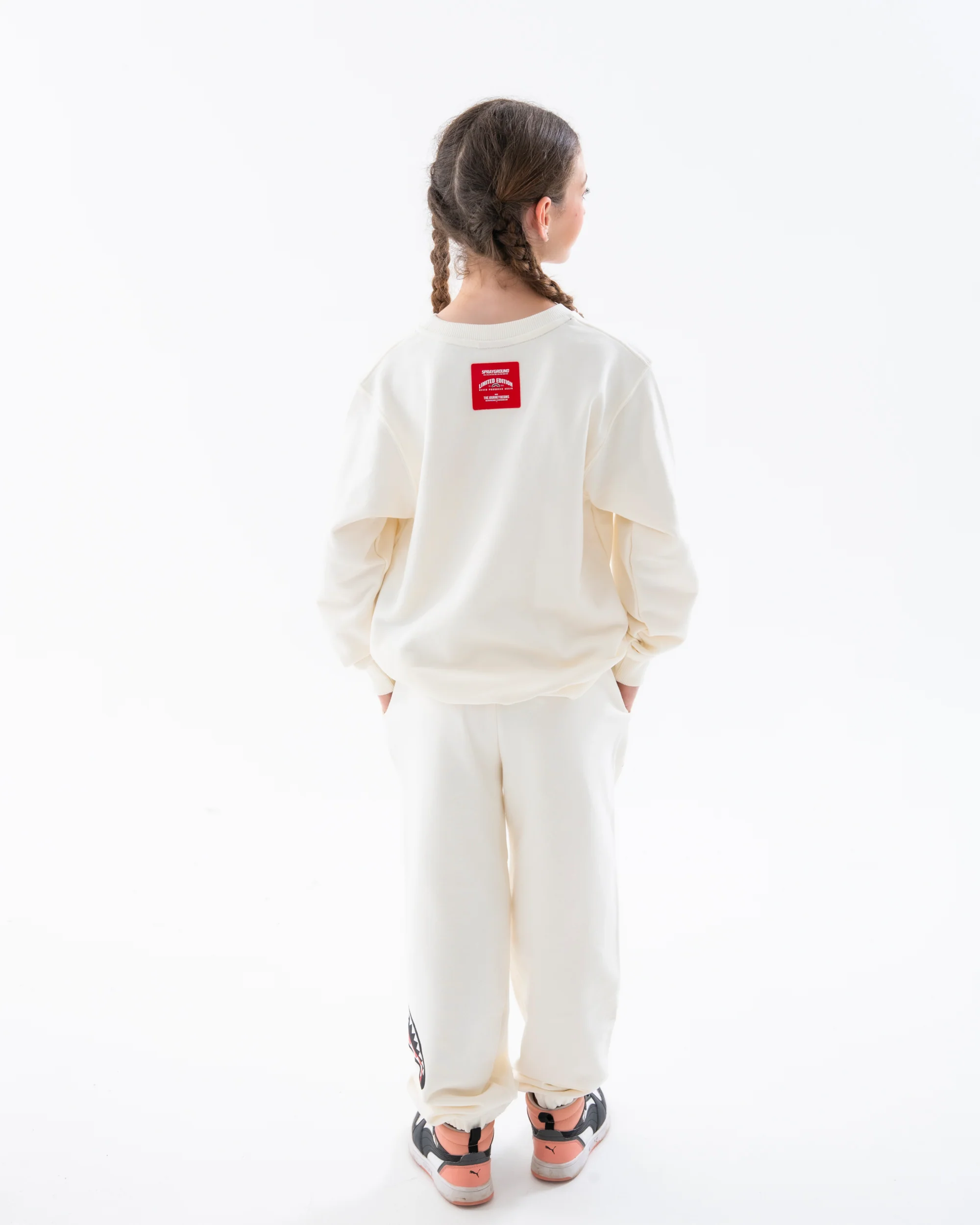 SHARK BASIC IVORY REGULAR CREWNECK - Image 4