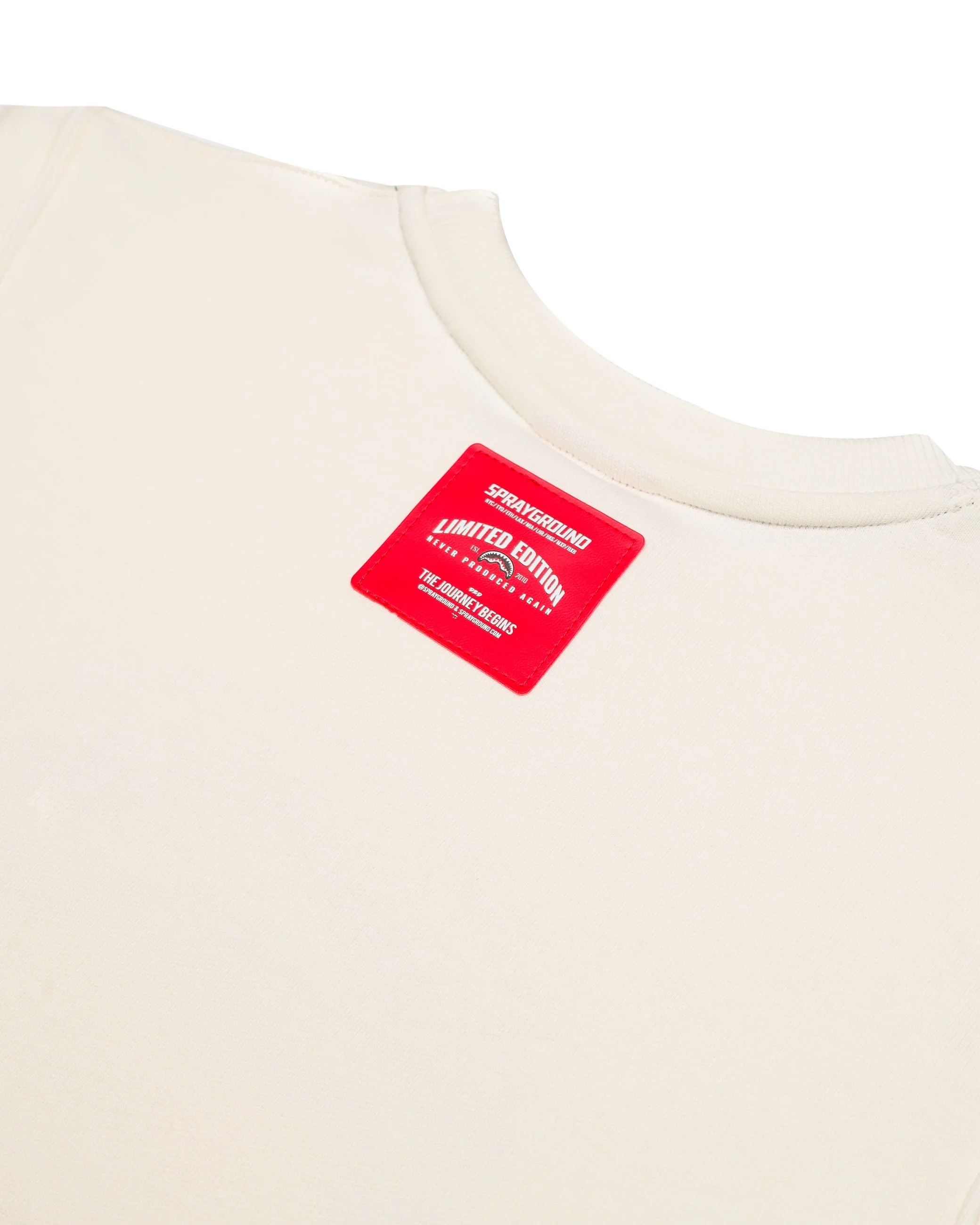SHARK BASIC IVORY REGULAR CREWNECK - Image 8