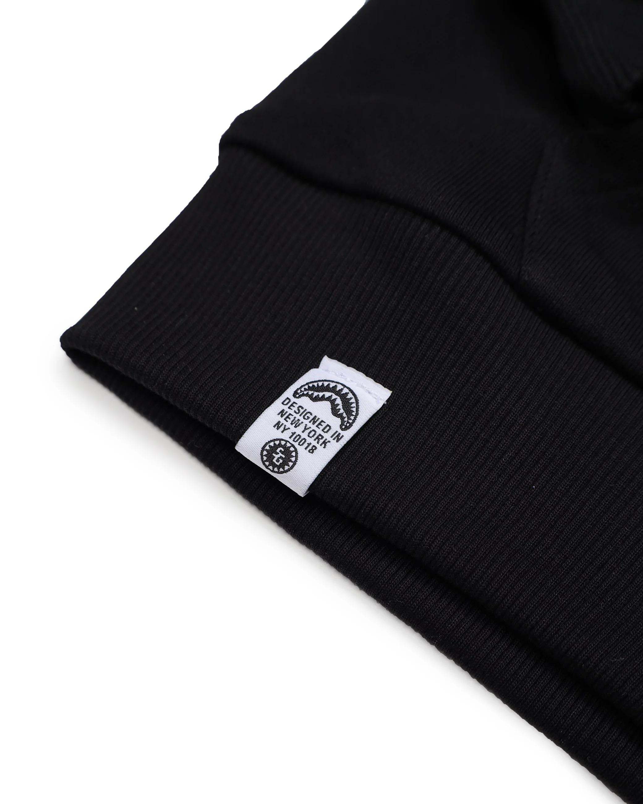SHARK BASIC OVER FULLZIP HOODIE BLK - Image 9