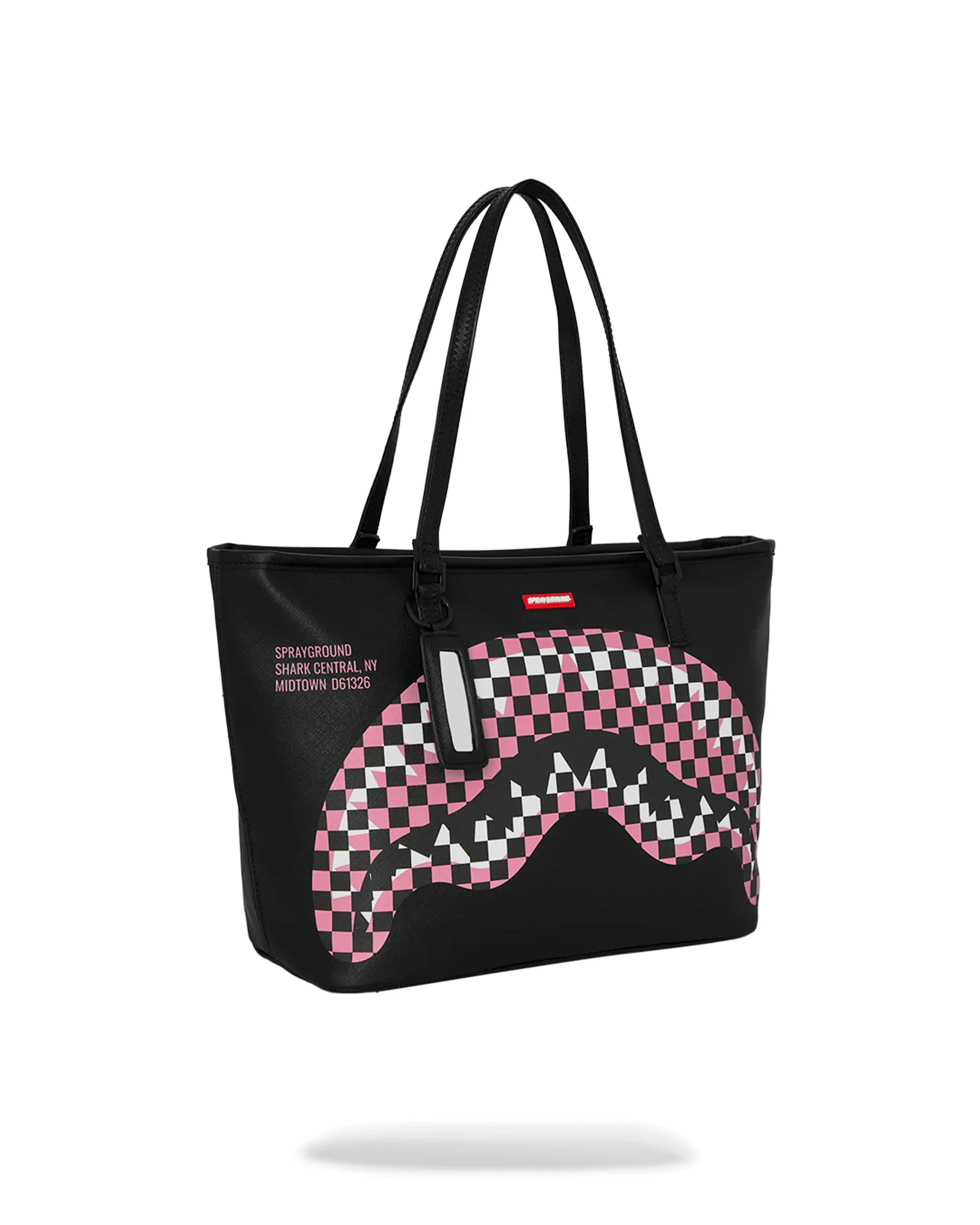 SHARK CENTRAL BREAKUP CHECK SORBET GREY TOTE - Image 2