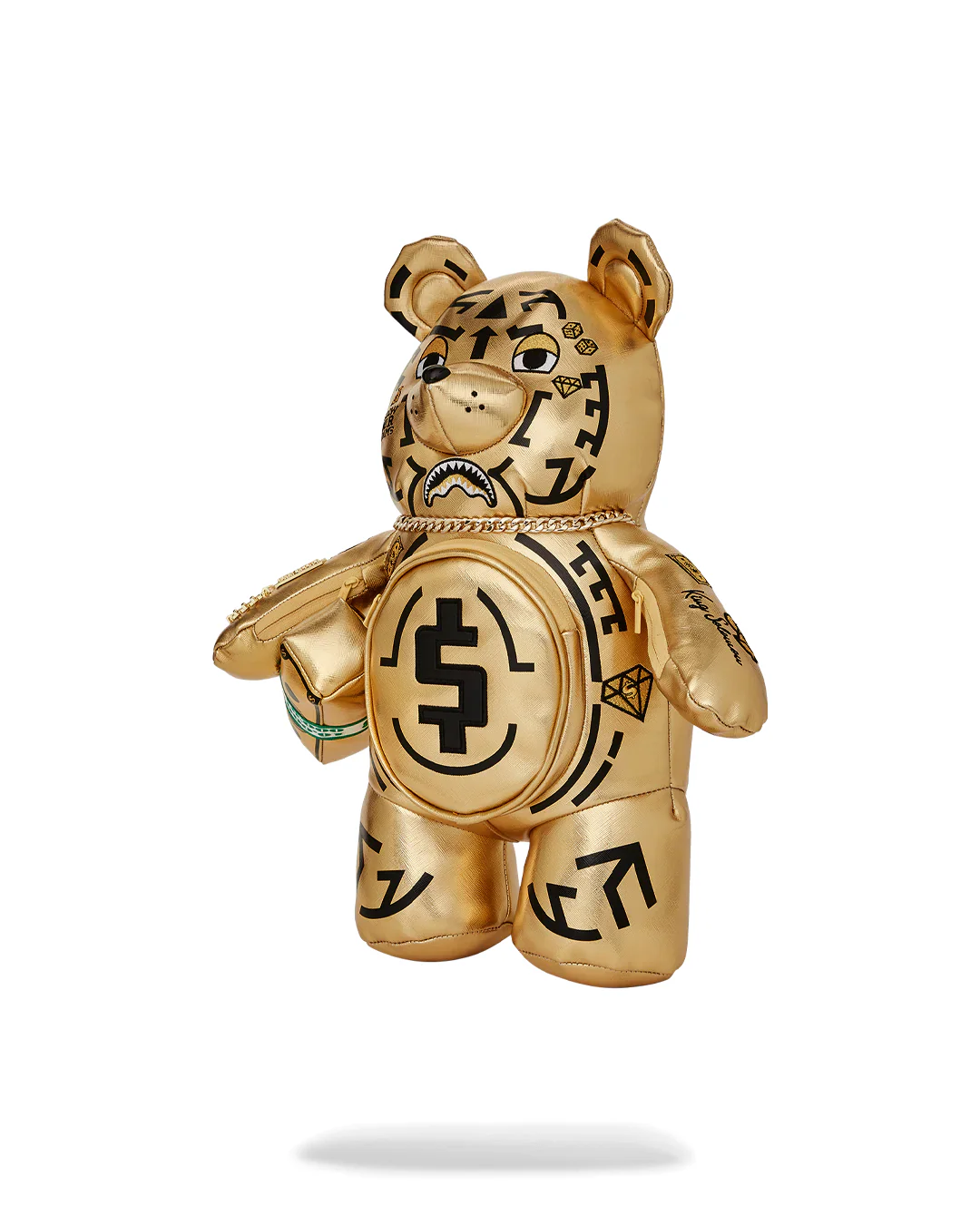 Ai Tribal Gold Medium Moneybear Backpack - Image 4