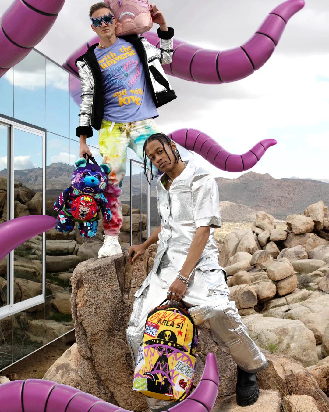 Alien Trashed Sign Dlxsr Backpack - Image 7
