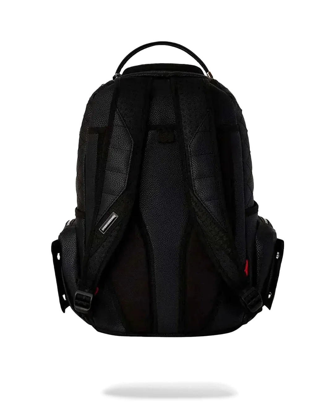 Black Biker Quilt Cargo Backpack - Image 3