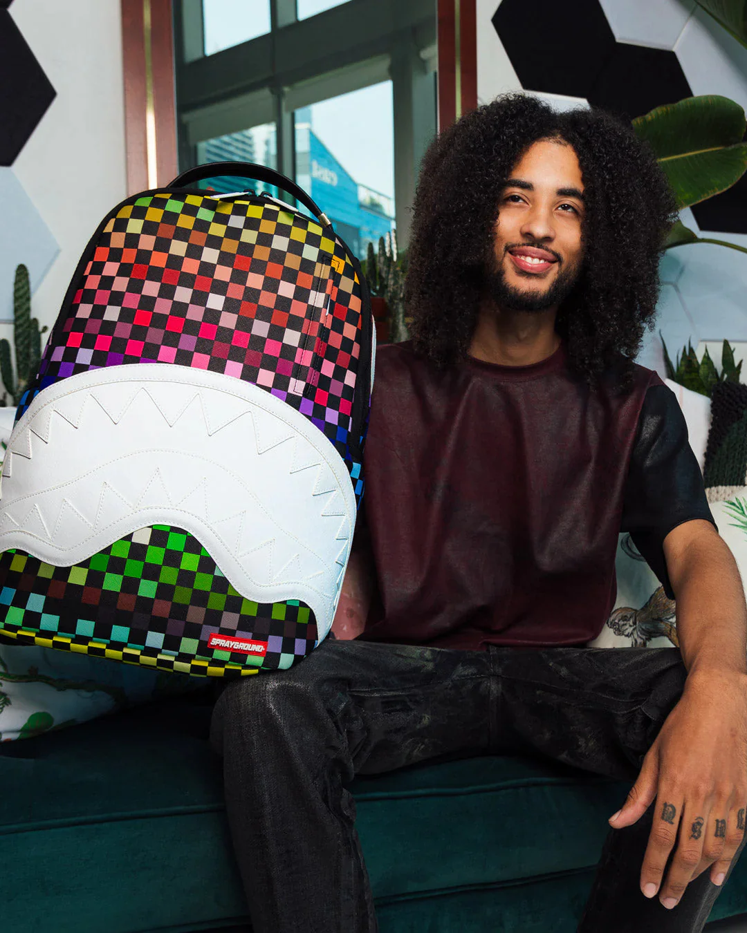 Calm Check Colors Dlxsv Backpack - Image 4