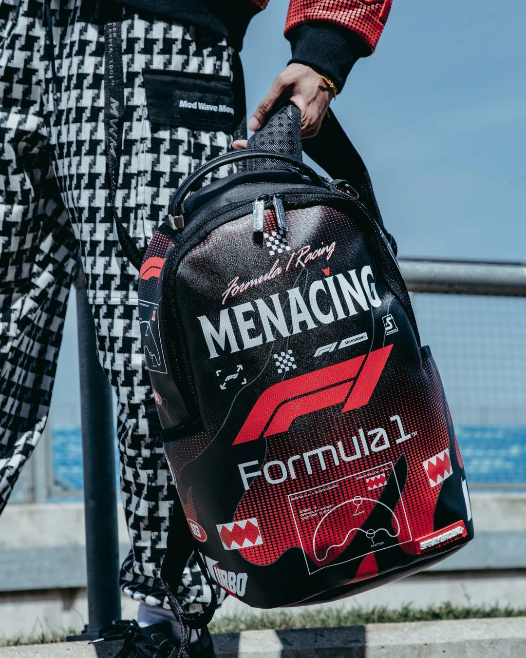 Sprayground Backpack FORMULA 1 MENACING BACKPACK (DLXV) Black - Image 10