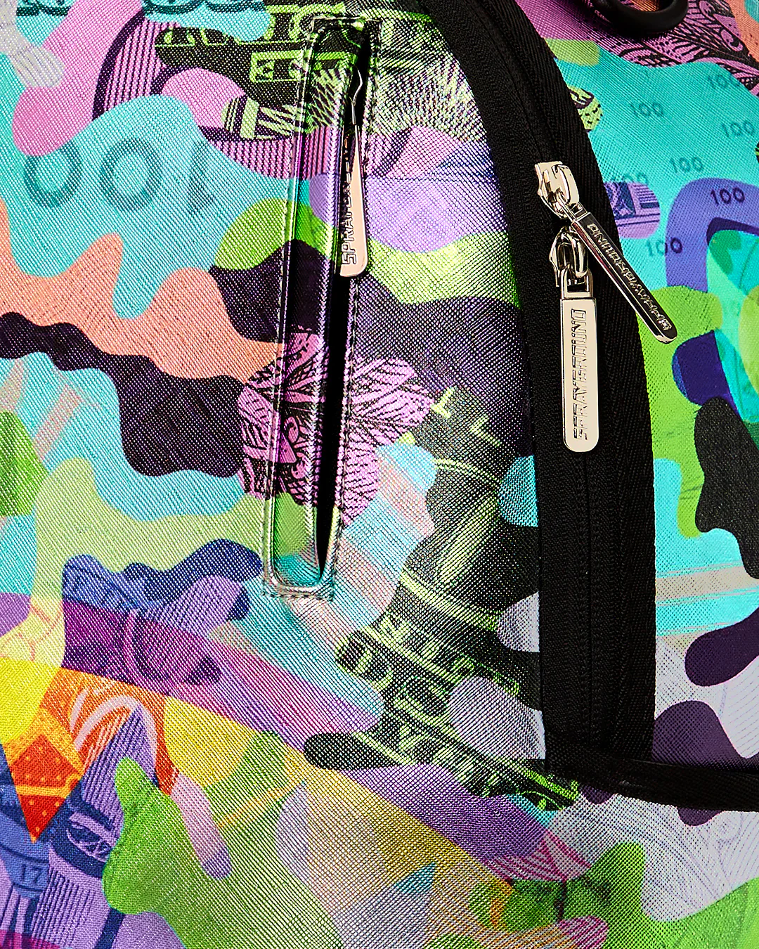 Neon Money Camo Backpack - Image 8