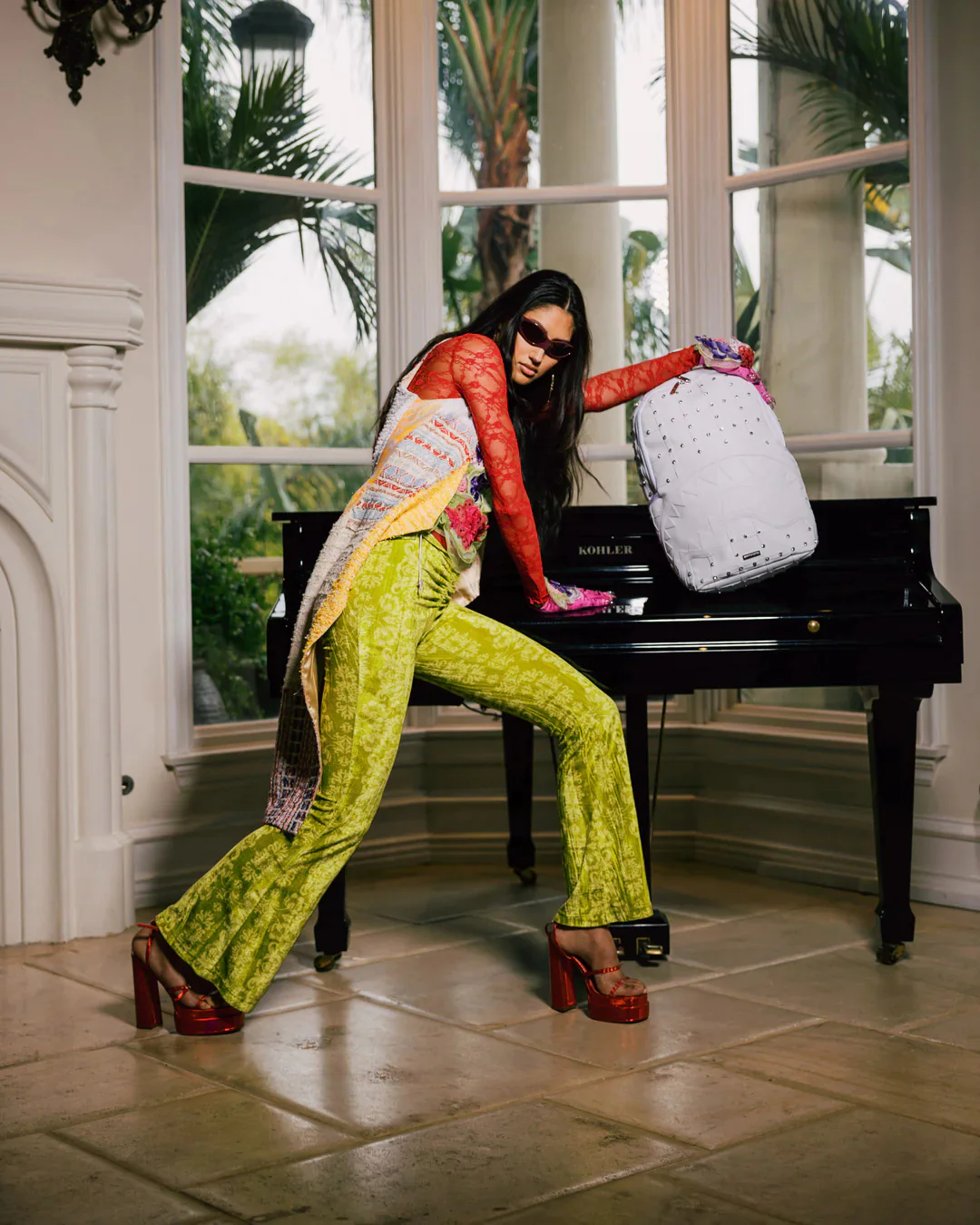 Precious Check Dlxsv Backpack - Image 4