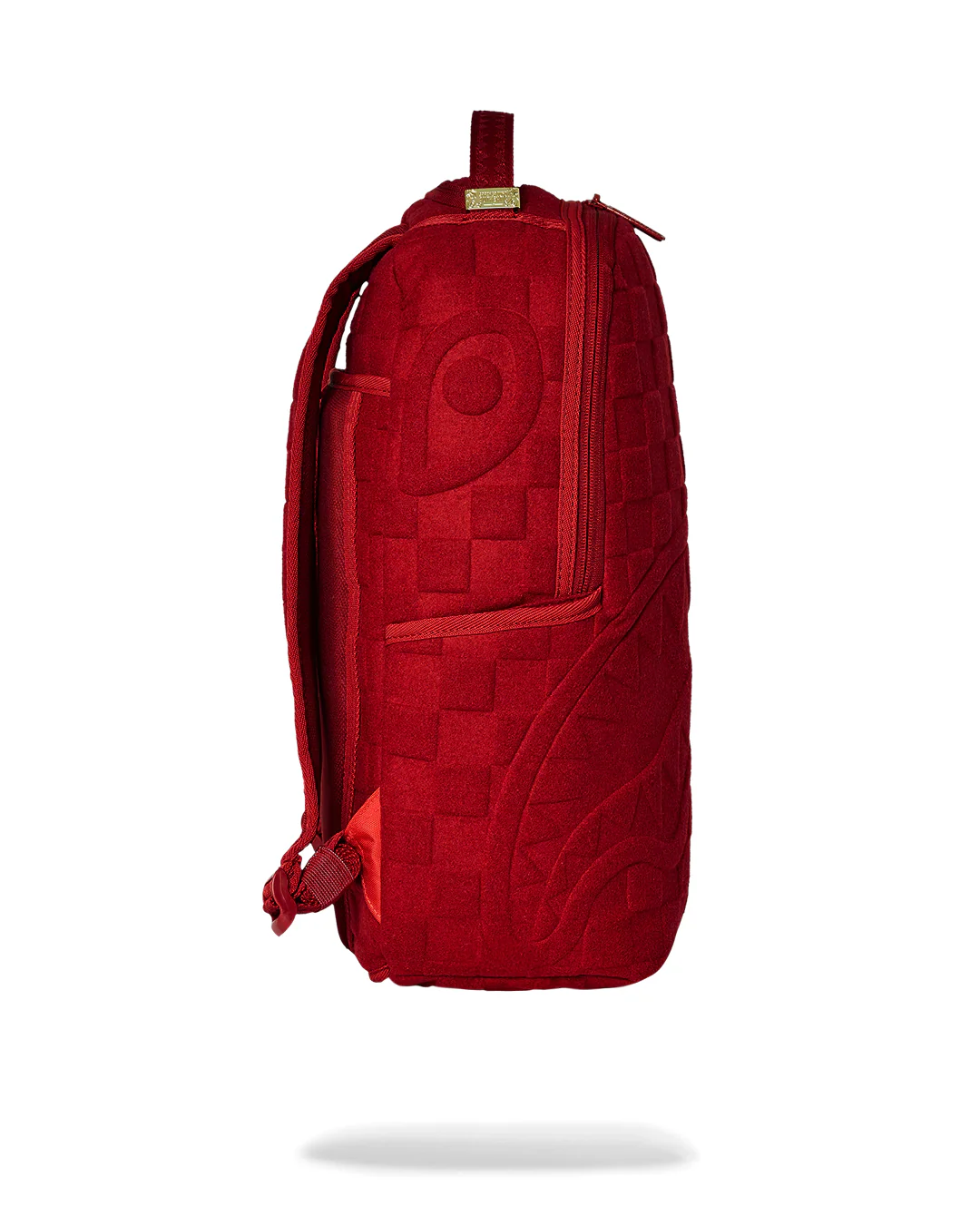 Red Checkered Flock Backpack - Image 5
