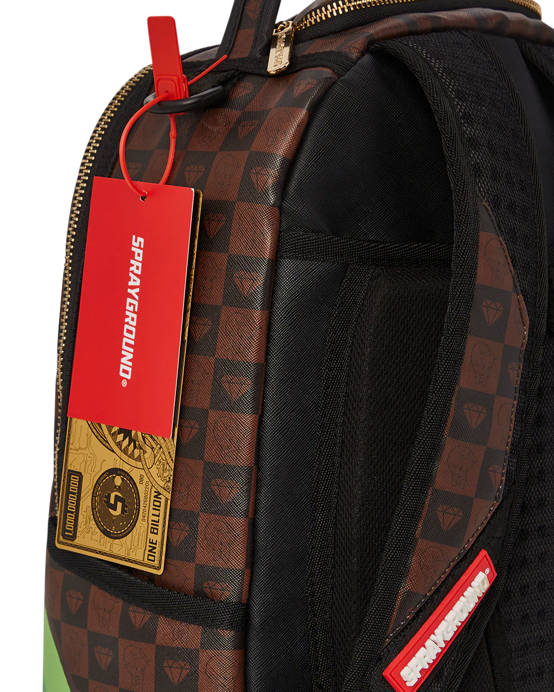 Sprayground Backpack RICHIE RICH MONEY SHARK Brown - Image 8