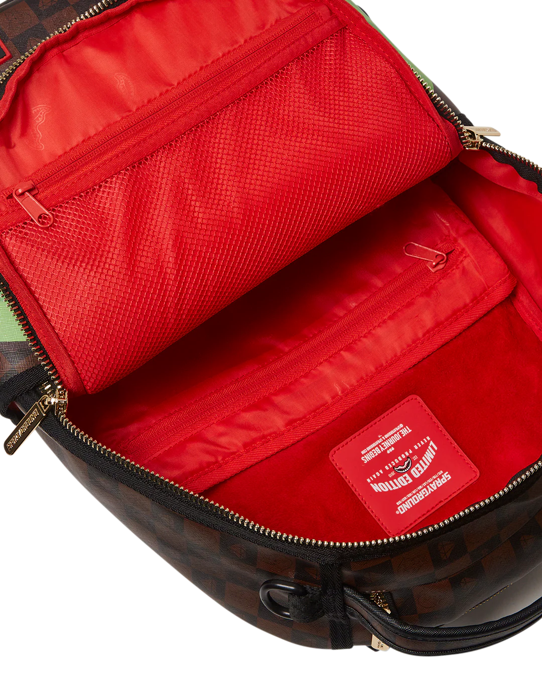 Sprayground Backpack RICHIE RICH MONEY SHARK Brown - Image 9