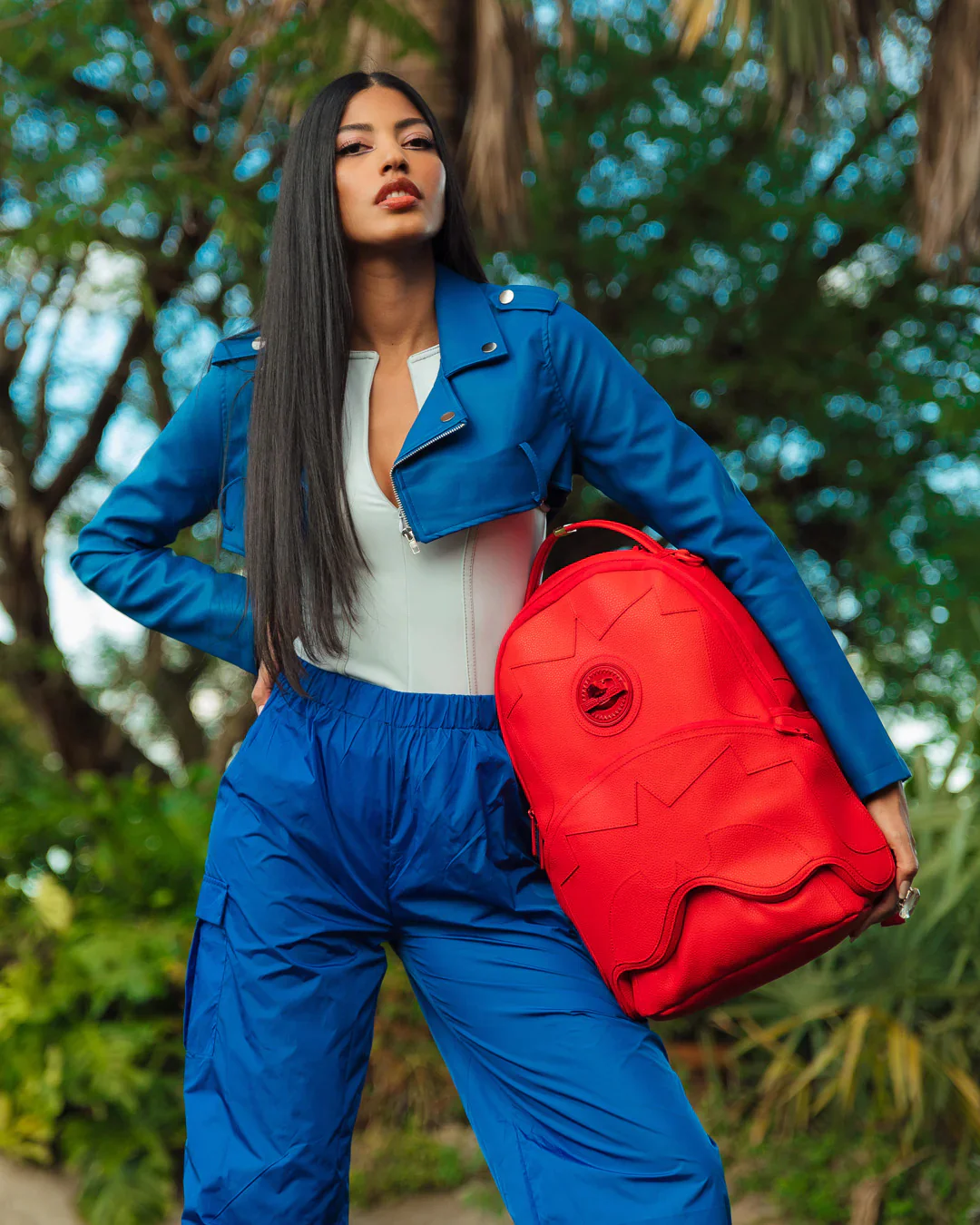 Shark 3d Red Boujee Backpack - Image 2