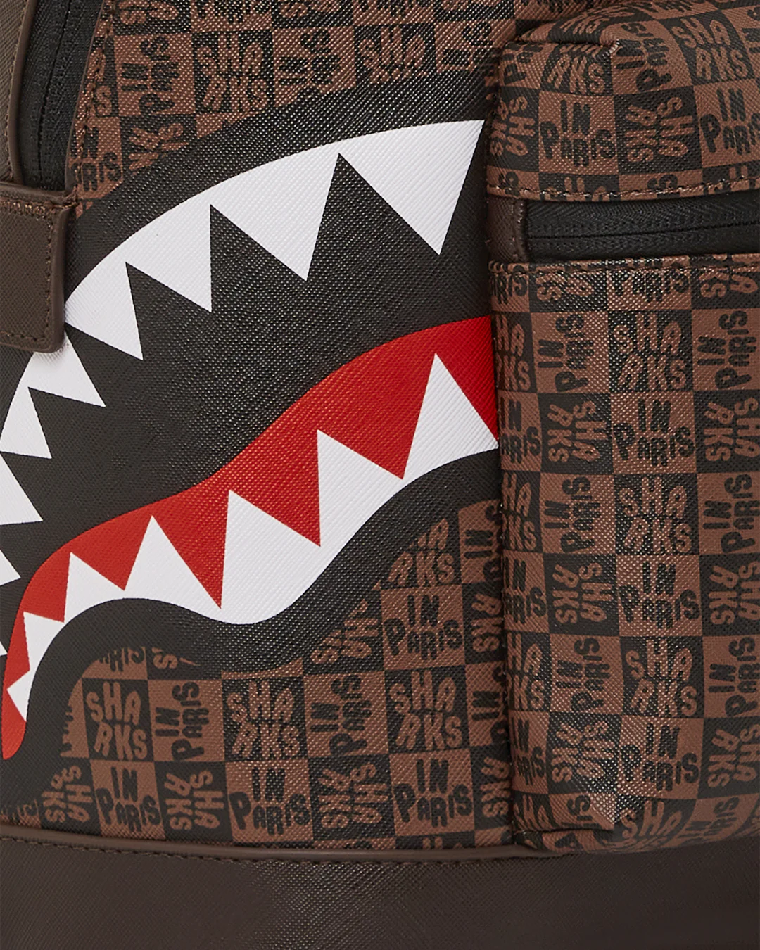 Sharks In Paris Check Emperorer Side Backpack 910b4960nsz - Image 6