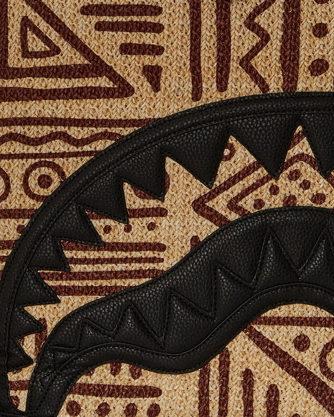 Ai Raffia Palm Shark Luxe Beach Tote - Image 5