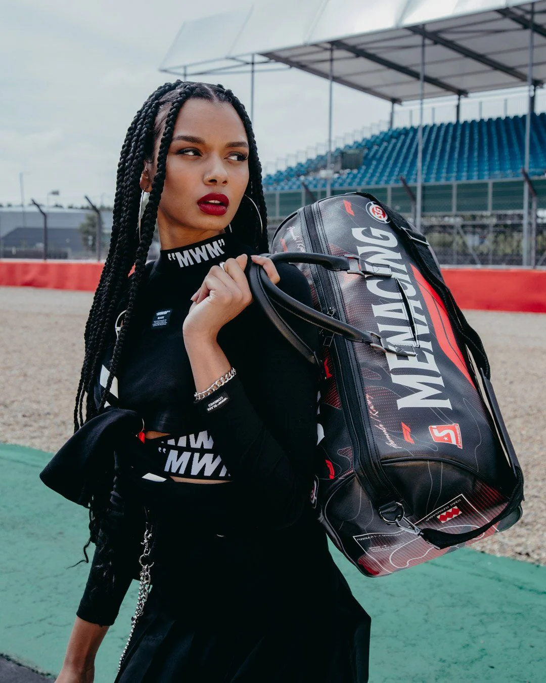 Sprayground Bag FORMULA 1 MENACING DUFFLE Black - Image 7