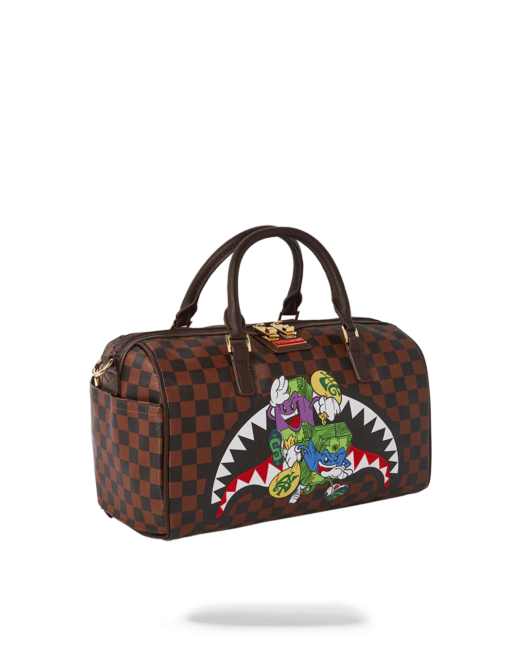 Sprayground Bag MONEY CHASER MINI DUFFLE Brown - Image 7