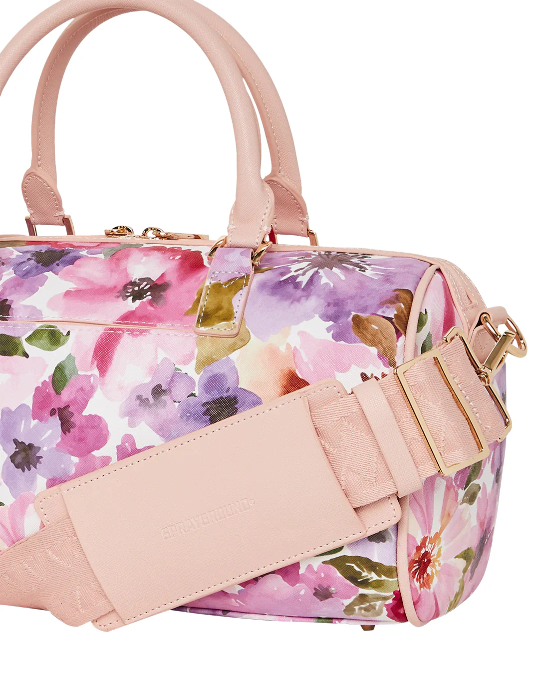 Painted Floral Shark Mini Duffle - Image 8