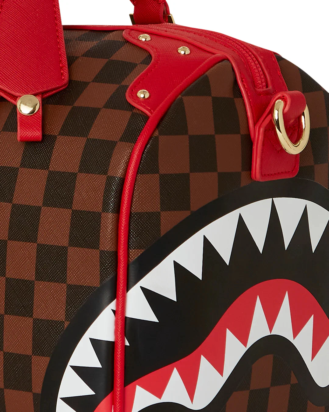 Red Sharks In Paris Box Mini Duffle - Image 10