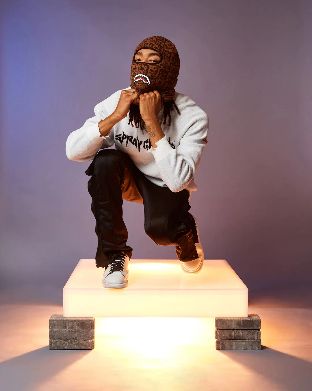 Sharks In Paris Check Ski Mask - Image 4