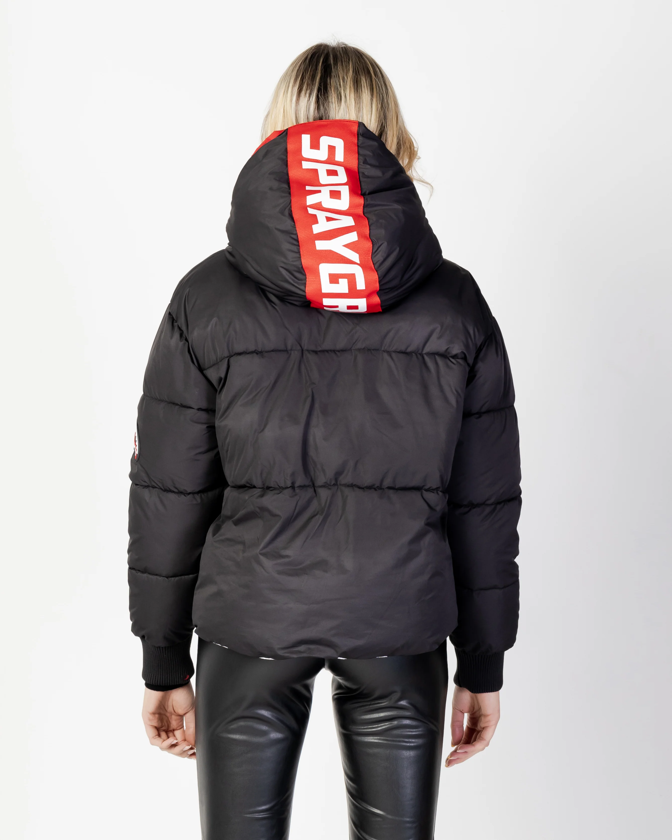Crop Down Jacket Black - Image 5