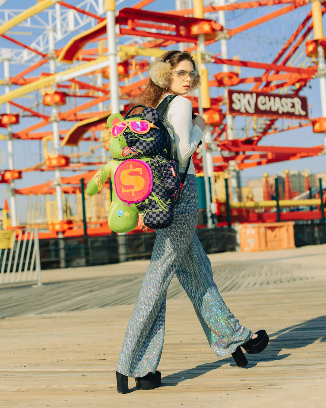 Slime Dime Bear On Bag Backpack - Image 2