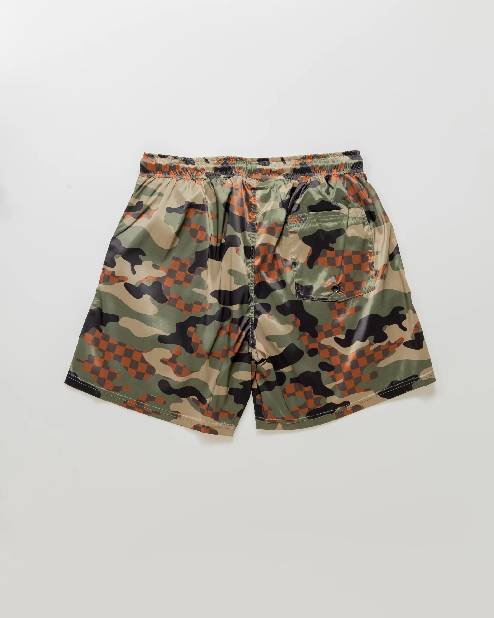 Camo Checkered Swim Trunks - Image 2