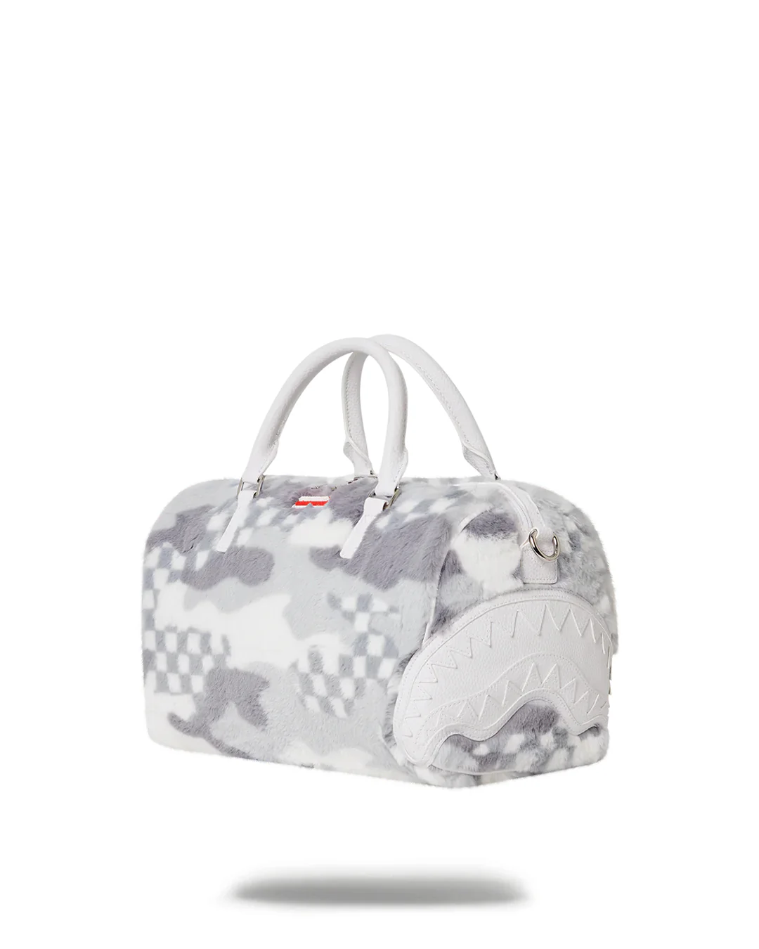 White 3am Fur Mini Duffle - Image 5