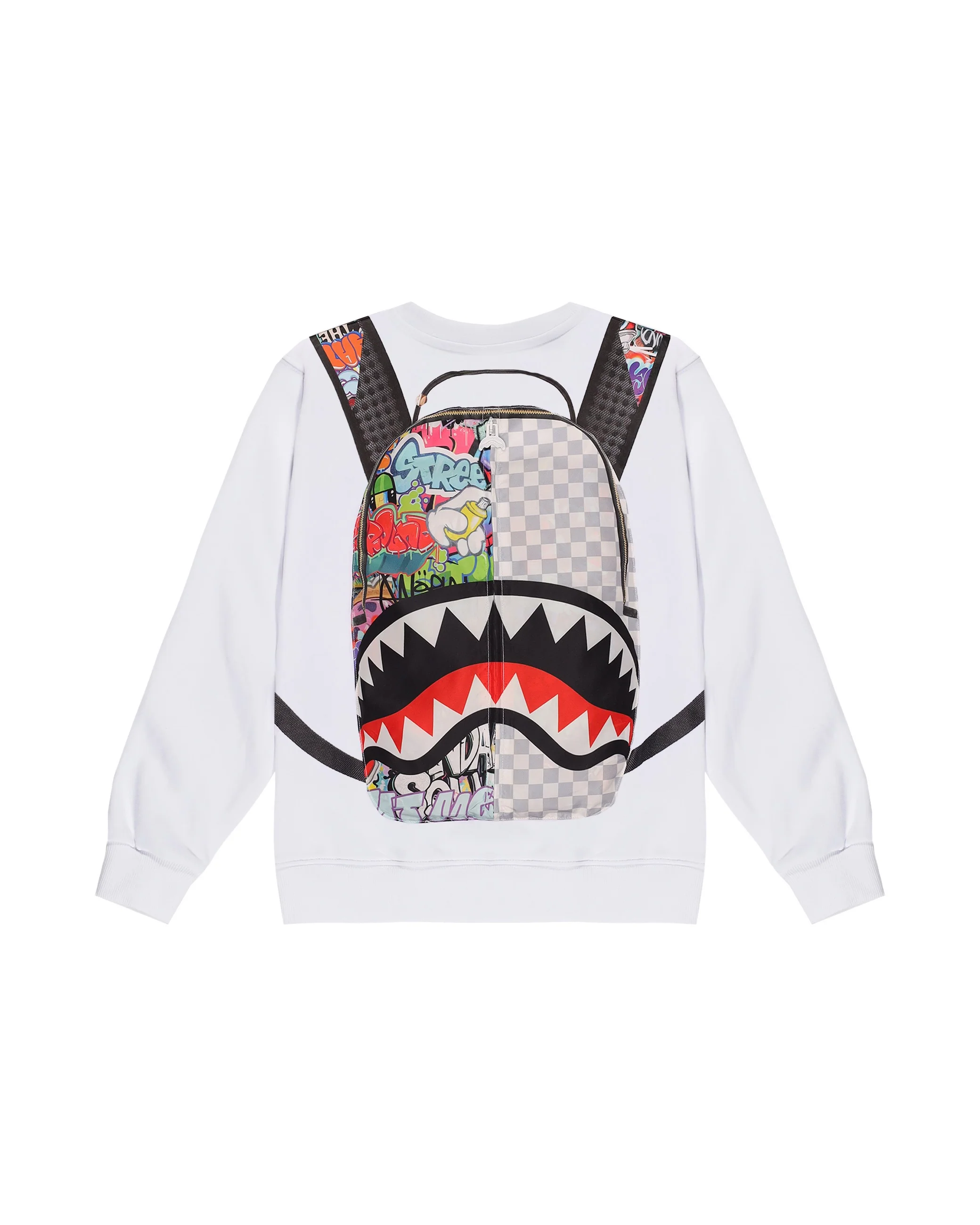 SPRAYGROUND WRITERS BACKPACK IN THE WHITE CREWNECK - Image 7