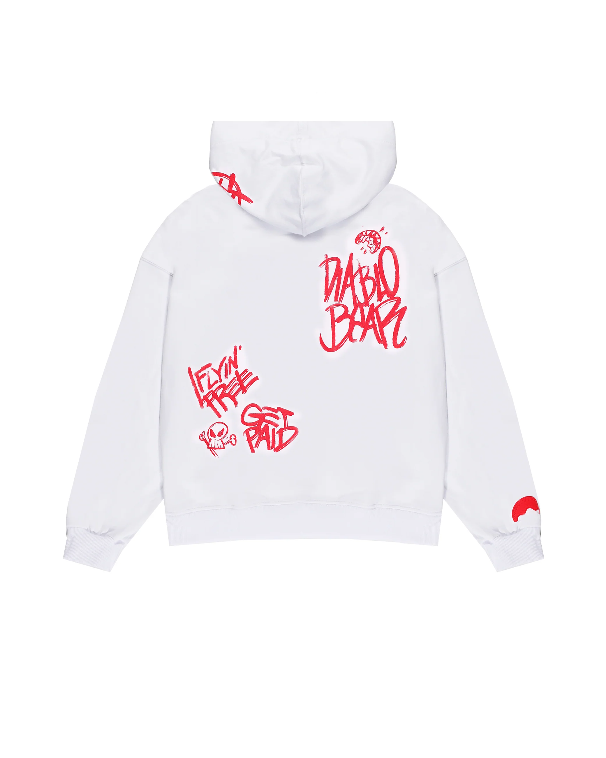 VANDAL DIABLO BEAR WHITE OVER HOODIE - Image 6