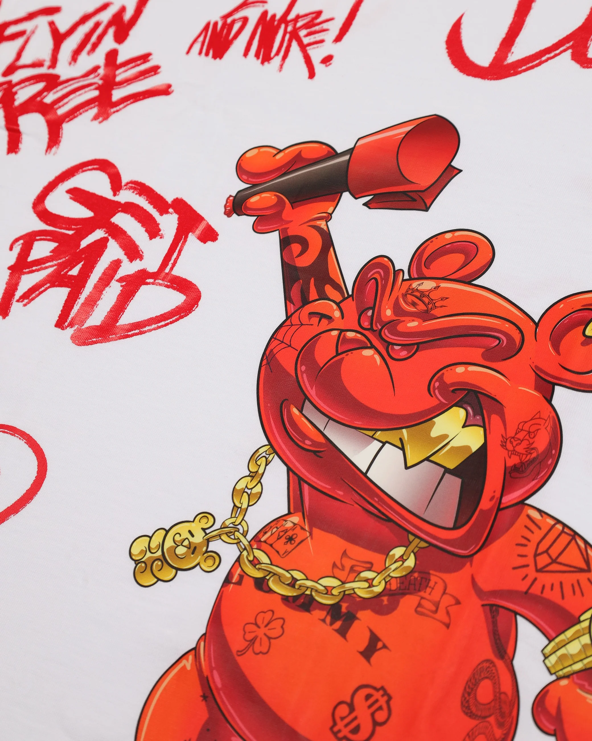 VANDAL DIABLO BEAR WHITE REGULAR T-SHIRT - Image 8