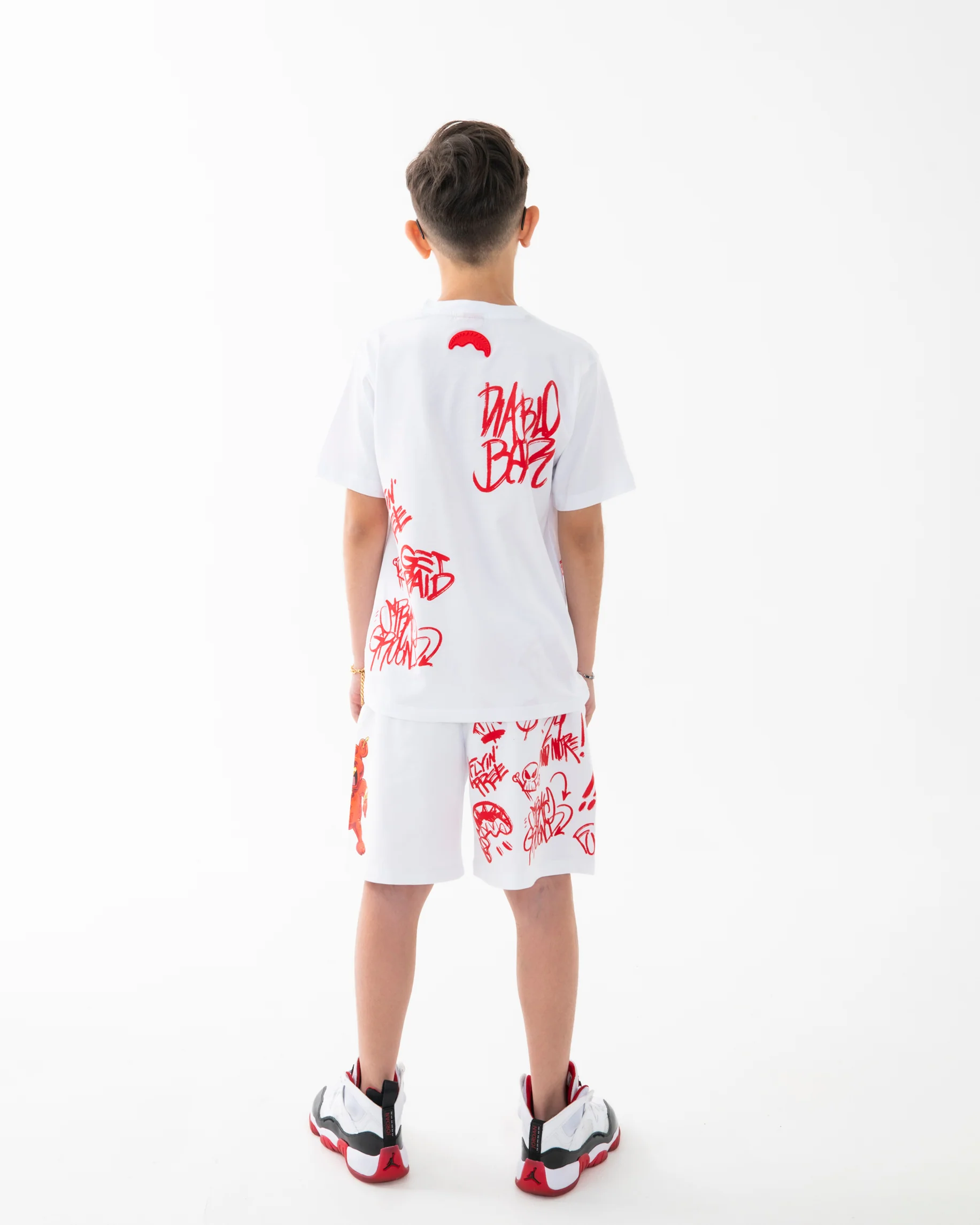 VANDAL DIABLO BEAR WHITE SHORTS - Image 5